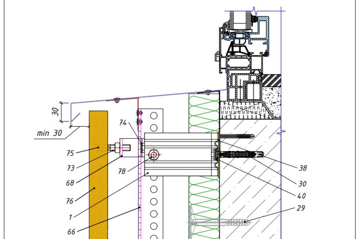 Подсистема фасадов - схема 10