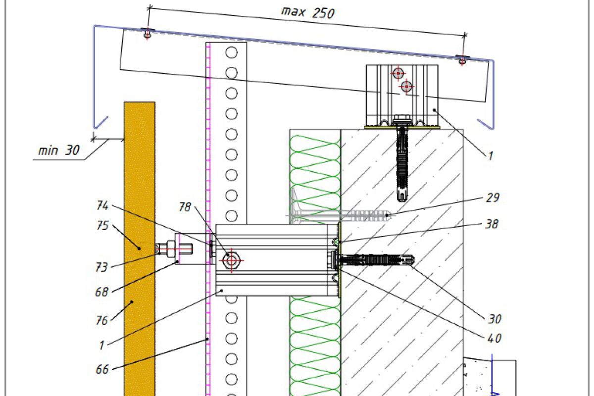 Подсистема фасадов - схема 11